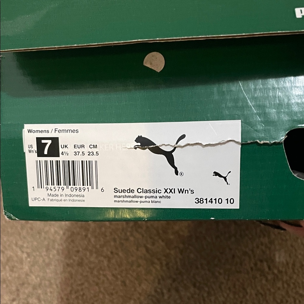 Puma Women’s Cream Sneakers - Picture 9 of 12